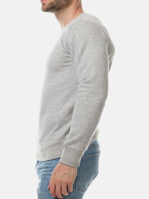Sweat col rond uni - Kiabi