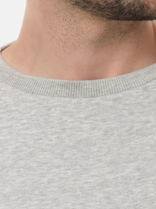 Sweat col rond uni - Kiabi