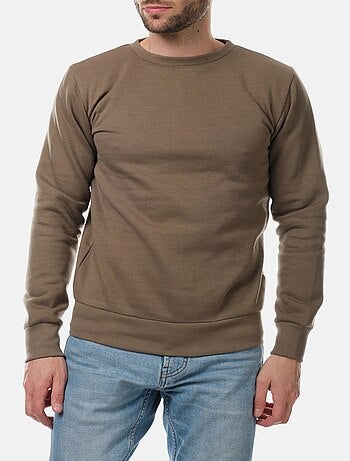 Sweat col rond uni
