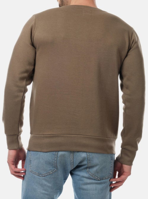 Sweat col rond uni - Kiabi