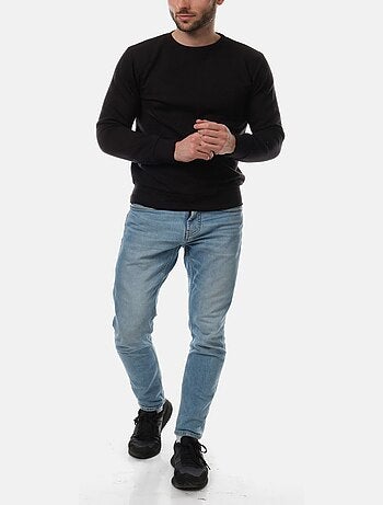 Sweat col rond uni