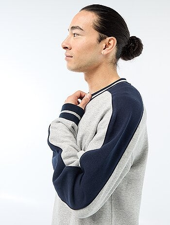 Sweat col V en french terry