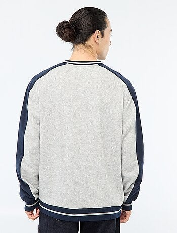 Sweat col V en french terry