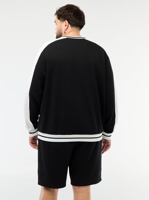 Sweat col V en French Terry - Kiabi