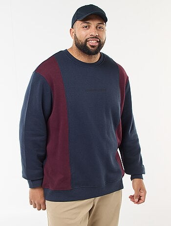 Sweat colorblock en molleton