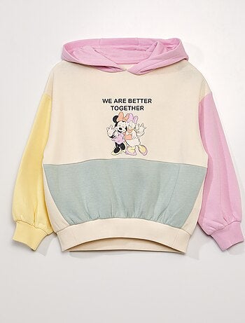 Sweat-Shirt Coton Disney Blanco Femme