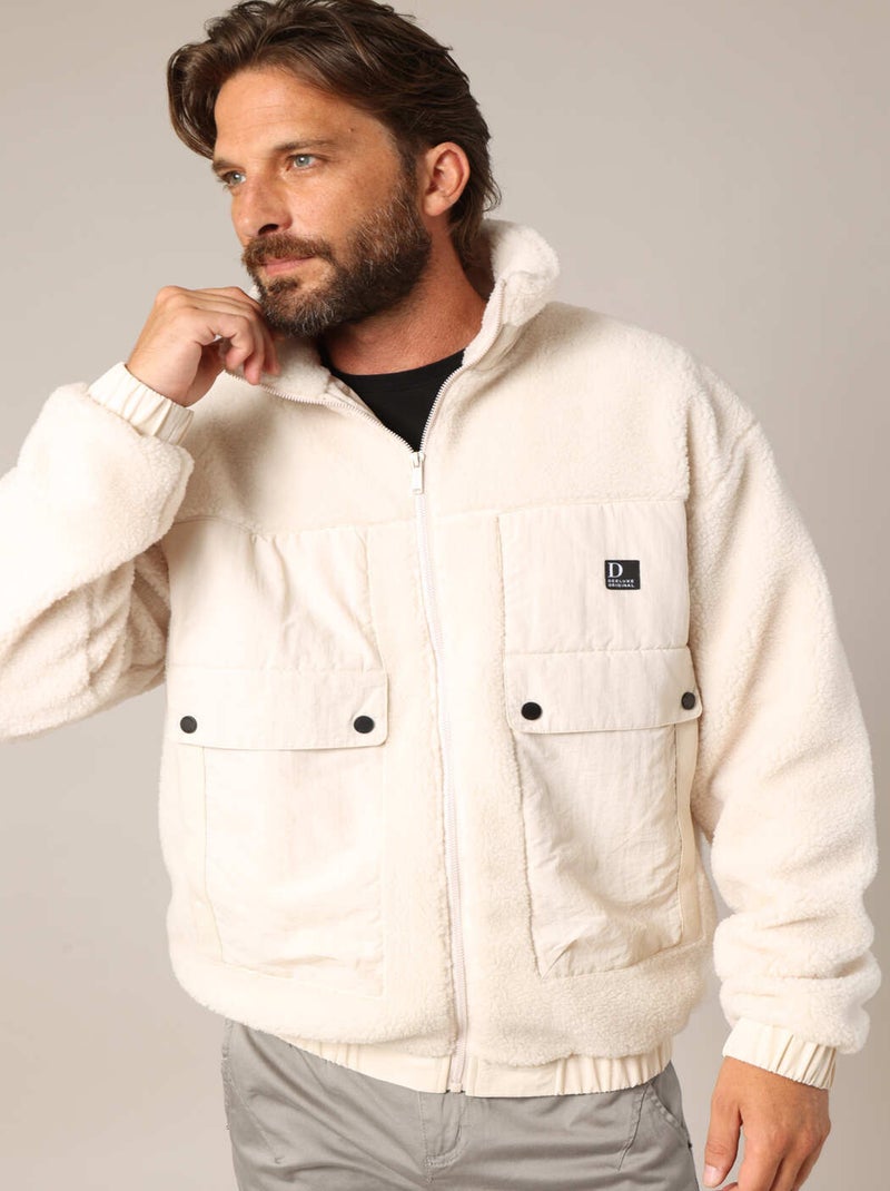 Sweat COSMO Ecru - Kiabi
