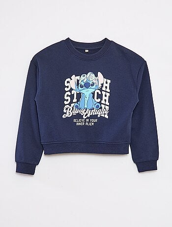 Sweat coupe courte 'Stitch'