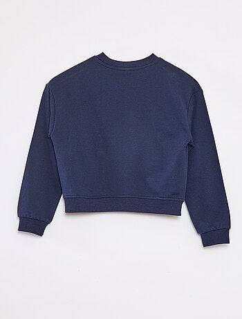 Sweat coupe courte 'Stitch'