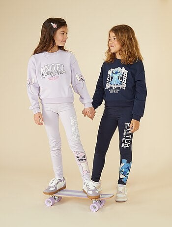Sweat coupe courte 'Stitch'