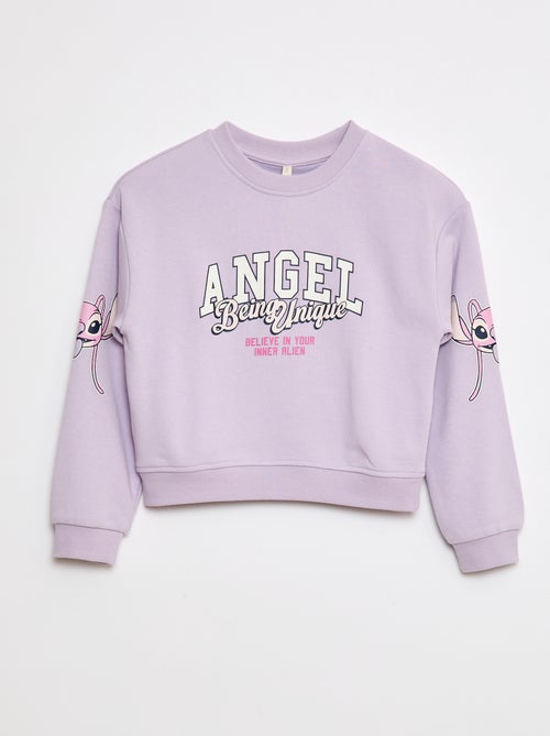 Sweat coupe courte 'Stitch' - Kiabi