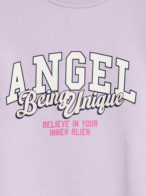 Sweat coupe courte 'Stitch' - Kiabi