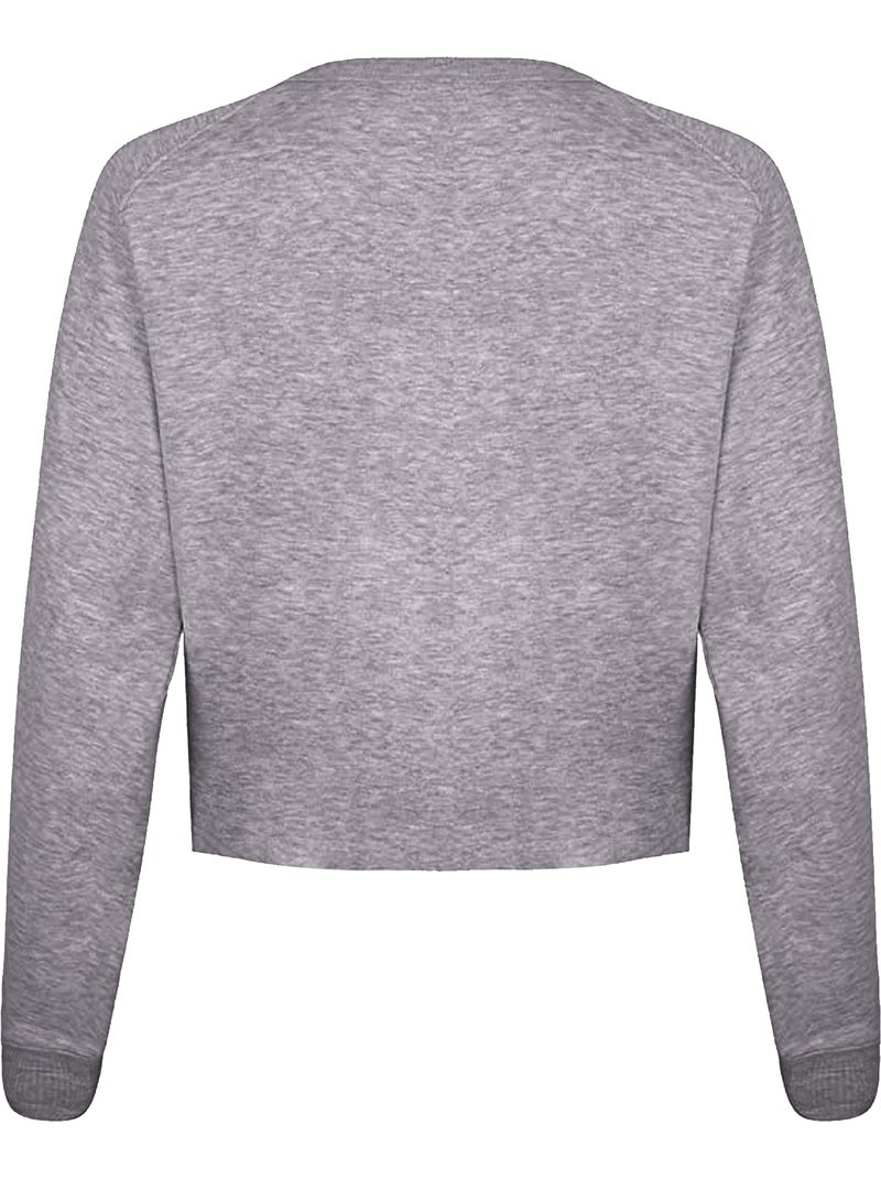 Sweat court - disney (mickey mouse) Gris chiné - Kiabi