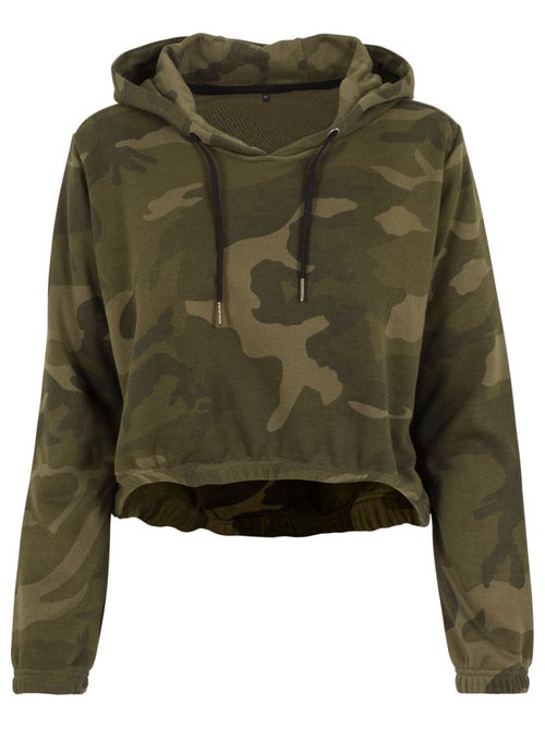 Sweat court à capuche - build your brand - Kiabi Sweat court à capuche - build your brand - Kiabi
