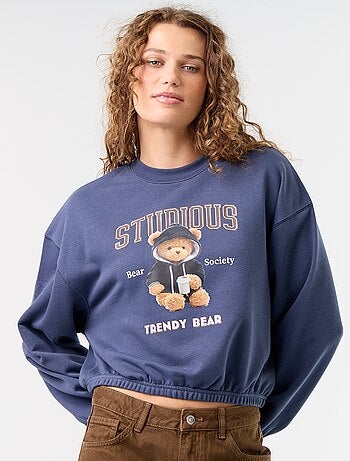 Sweat crop top