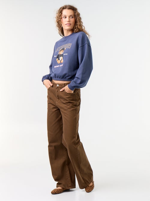 Sweat crop top - Kiabi Sweat crop top - Kiabi
