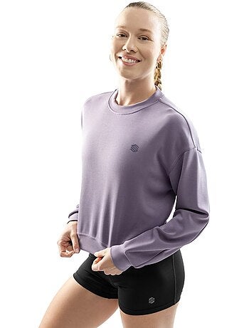 Sweat crop top fitness femme fitness femme zenith