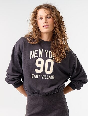 Sweat crop top