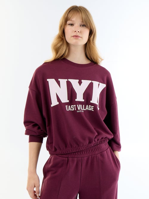 Sweat crop top - Kiabi