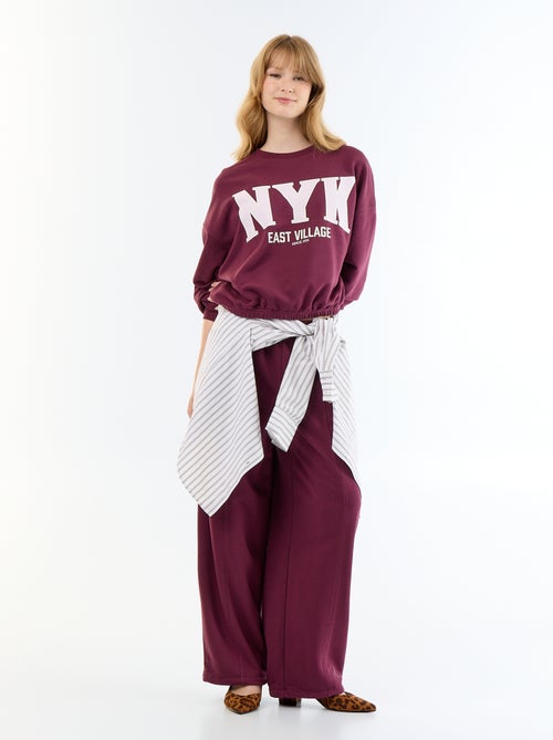 Sweat crop top - Kiabi