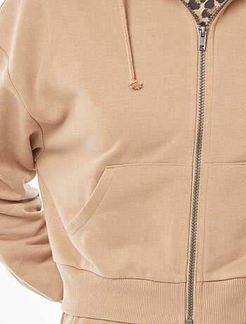 Sweat cropped à capuche