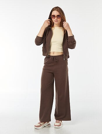 Sweat cropped à capuche