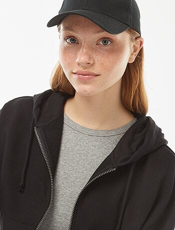 Sweat cropped à capuche