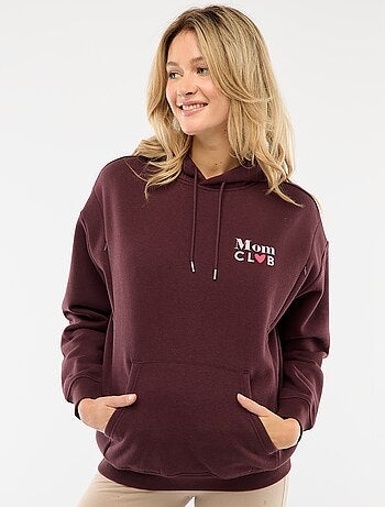 Sweat d'allaitement à capuche