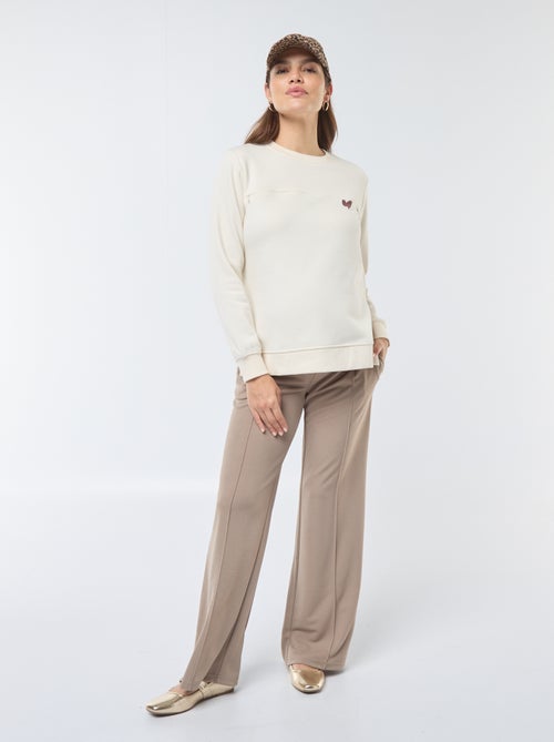 Sweat d'allaitement à message - Kiabi