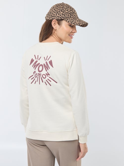 Sweat d'allaitement à message - Kiabi
