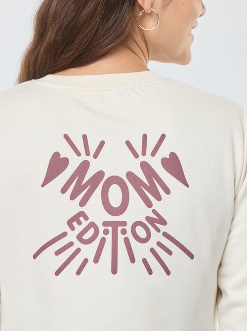 Sweat d'allaitement à message - Kiabi