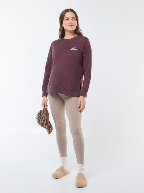Sweat d'allaitement à message - Kiabi