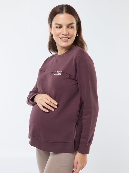 Sweat d'allaitement à message - Kiabi