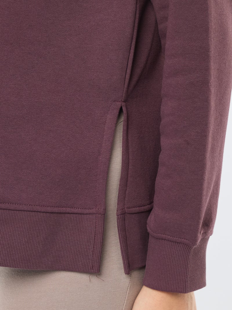 Sweat d'allaitement à message Marron - Kiabi