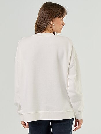 Sweat d'allaitement avec ouverture croisée