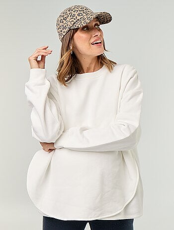 Sweat d'allaitement avec ouverture croisée