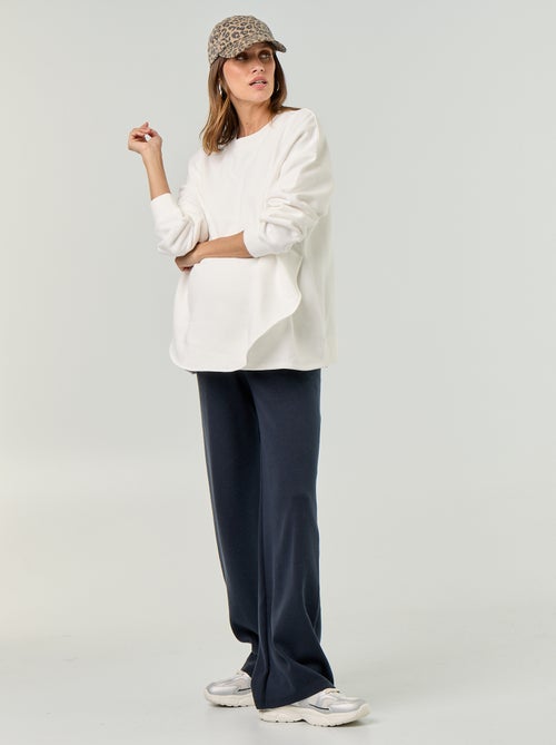 Sweat d'allaitement avec ouverture croisée - Kiabi Sweat d'allaitement avec ouverture croisée - Kiabi