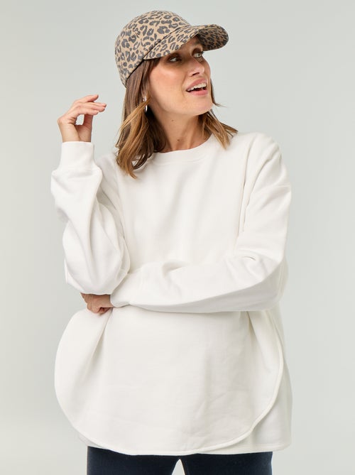 Sweat d'allaitement avec ouverture croisée - Kiabi Sweat d'allaitement avec ouverture croisée - Kiabi