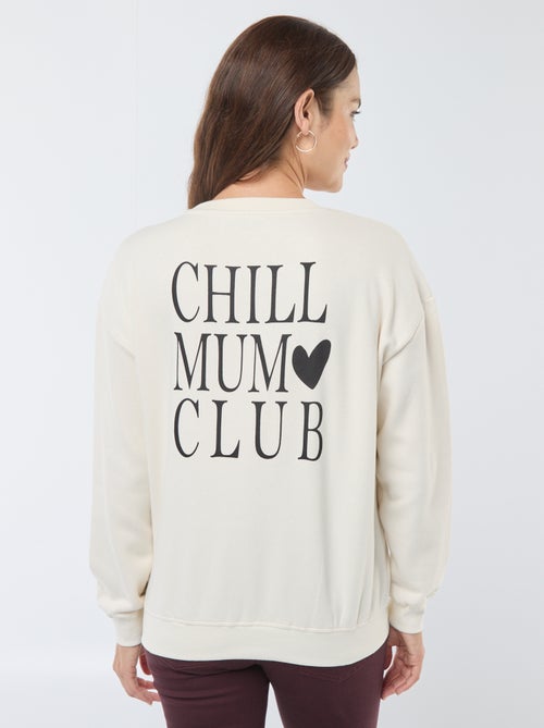Sweat d'allaitement en molleton - Kiabi