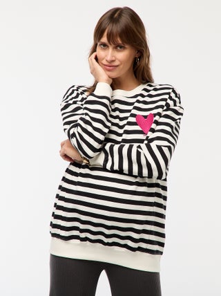 Sweat d'allaitement en molleton