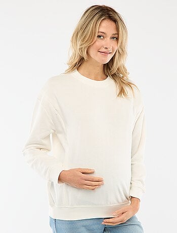 Sweat d'allaitement en molleton