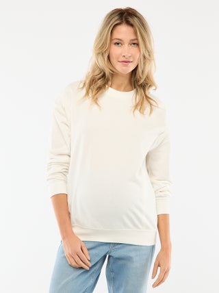 Sweat d'allaitement en molleton