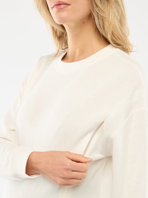 Sweat d'allaitement en molleton - Kiabi