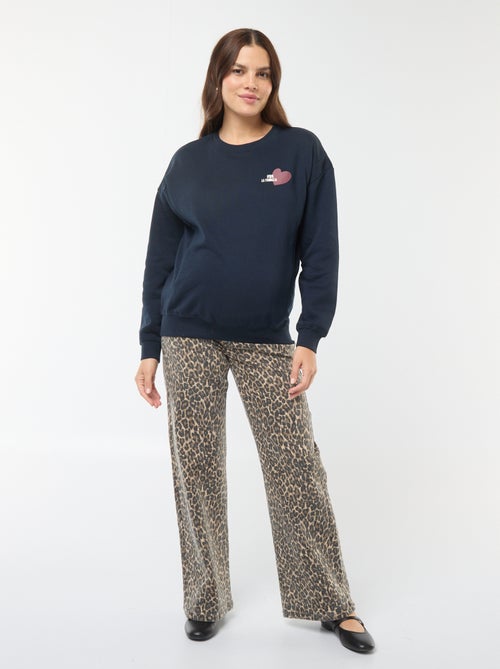 Sweat d'allaitement en molleton - Kiabi