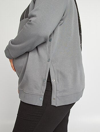 Sweat d'allaitement en molleton