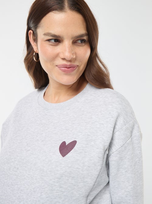 Sweat d'allaitement en molleton - Kiabi