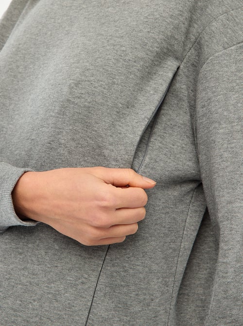 Sweat d'allaitement en molleton - Kiabi