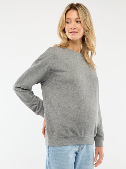 Sweat d'allaitement en molleton - Kiabi