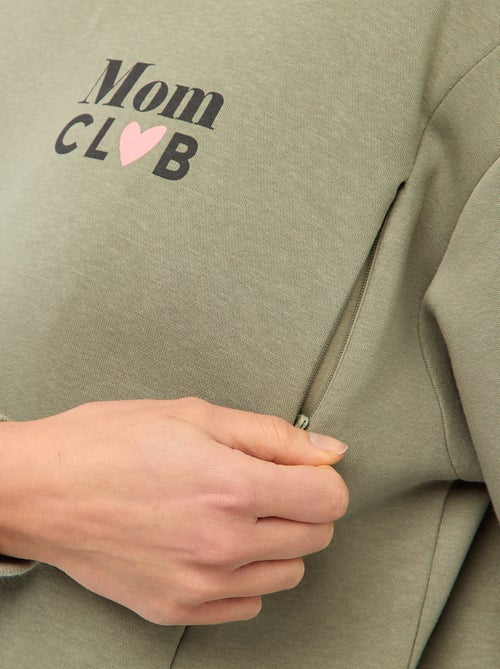 Sweat d'allaitement en molleton - Kiabi