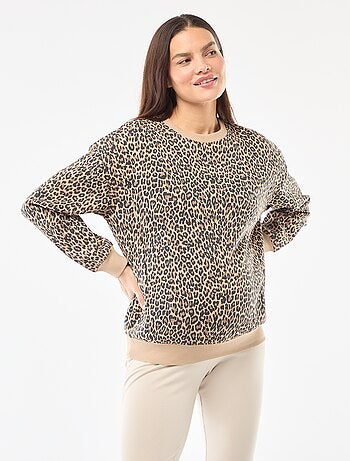 Sweat d'allaitement en molleton